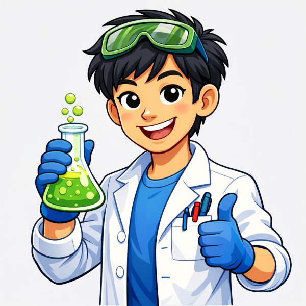 cartoon chemist