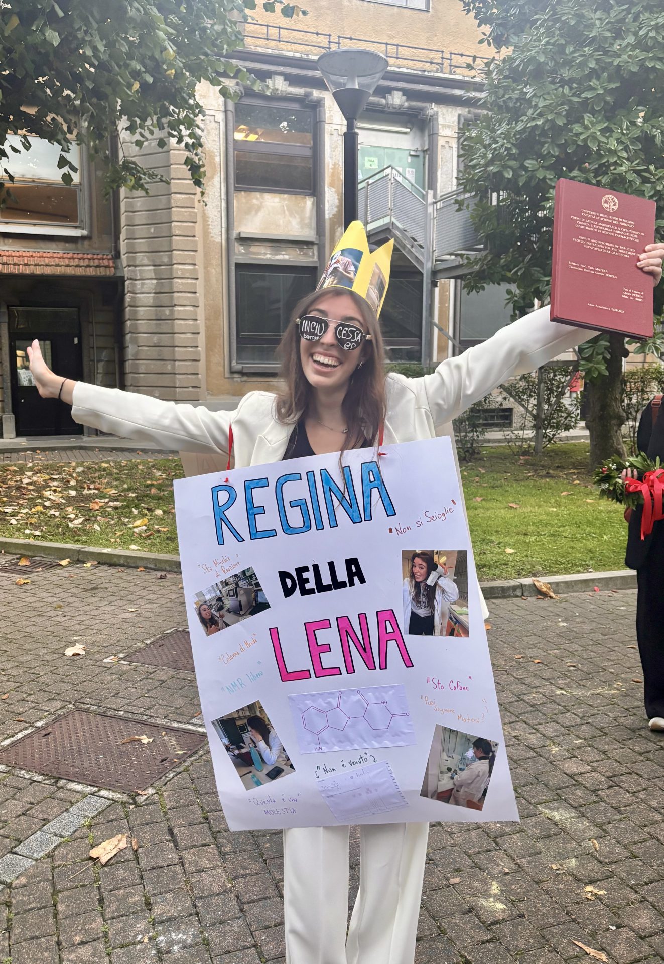 picture of Chiara celebrating