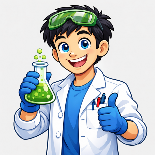 cartoon chemist