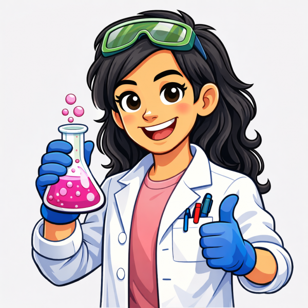 cartoon chemist